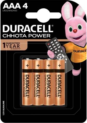 DURACELL CHHOTA POWER ALKALINE AAA BATTERIES- 4 Pcs Battery  (Pack of 4)