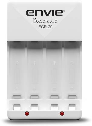 Envie ECR-20 Bettle Camera Battery Charger  (White)