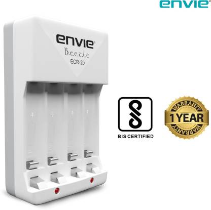 Envie ECR-20 Bettle Camera Battery Charger  (White)