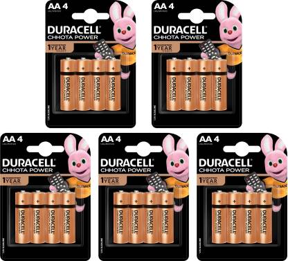 DURACELL CHHOTA POWER ALKALINE AA BATTERIES ( Pack of 5 ) 20 Pcs Battery  (Pack of 20)